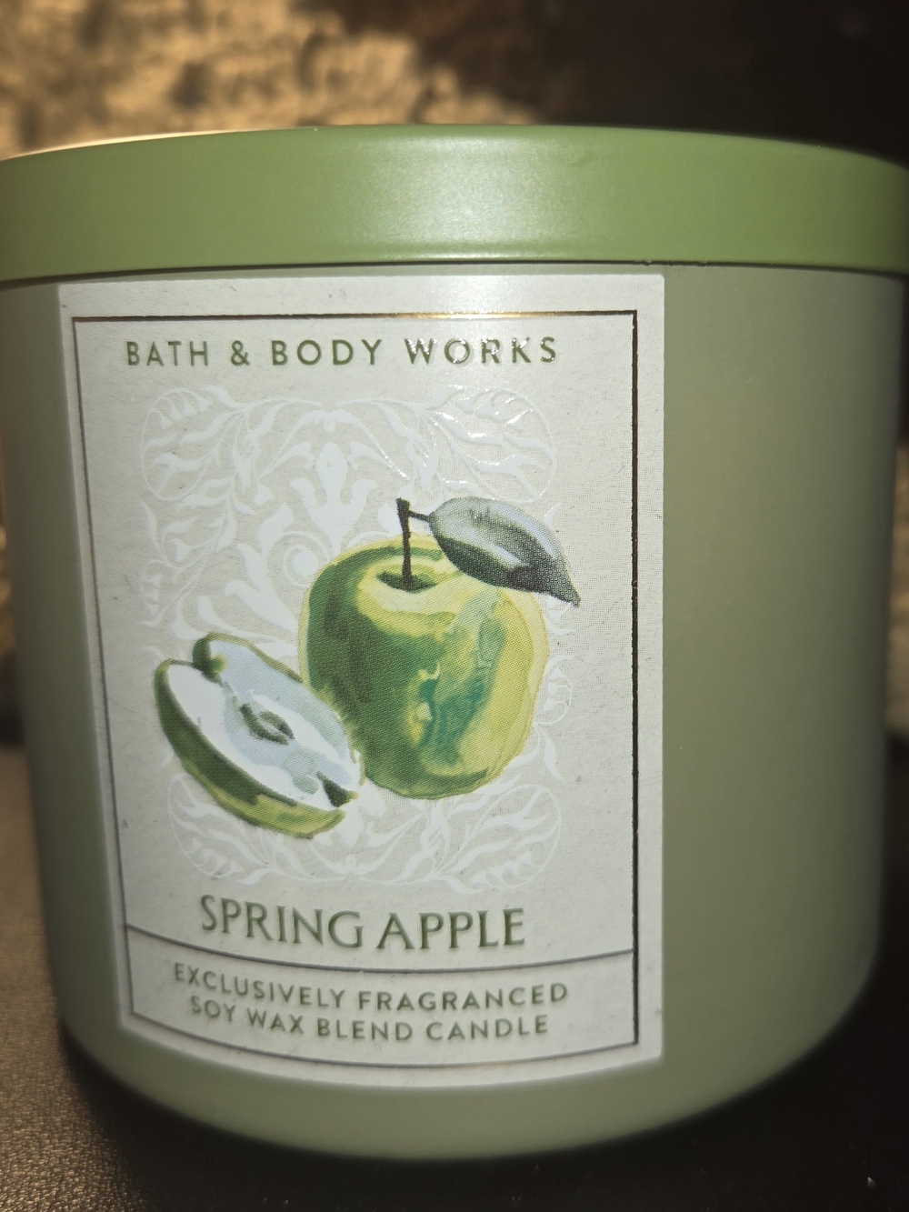 Bath & Body Works Green Spring Apple Jar Candle